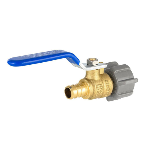 Pex-B Crimp 1/2" X 1/2" Female NPT Swivel Ball Valve