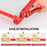 1/2" Push Fit Slip Tee