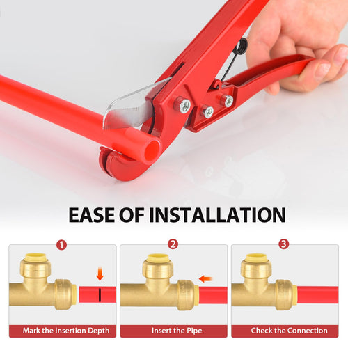 1/2" Push Fit Slip Tee