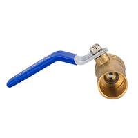 3/4" PEX Crimp x 3/4" Sweat Ball Valve, Blue (Lead Free)