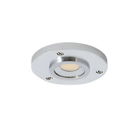 1 Light - 12V LED Puck Light – 3.3W, 3000K, Plug-In with Aluminum Housing