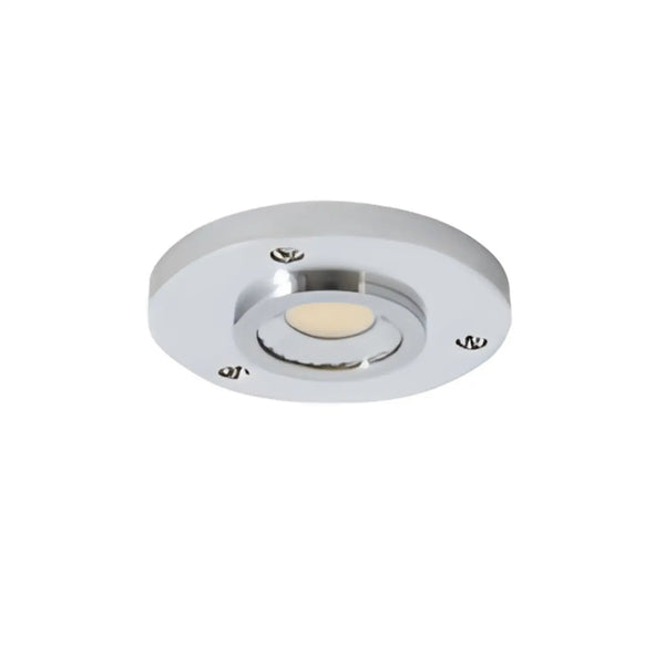 1 Light - 12V LED Puck Light – 3.3W, 3000K, Plug-In with Aluminum Housing