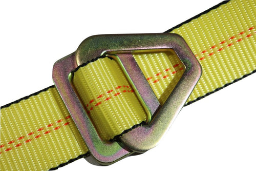 2" x 8 Ft Axle Wrap Auto Tie Down Ratchet Straps w/ Snap Hooks YELLOW | 4 PACK RatchetStrap.Com