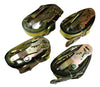 2" x 8 Ft Axle Wrap Auto Tie Down Ratchet Straps w/ Snap Hooks YELLOW | 4 PACK RatchetStrap.Com