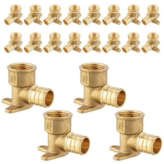 30 Pcs PEX-B Crimp 3/4" PEX x 3/4" Drop Ear Elbow (Lead Free)