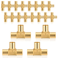 30 Pcs PEX-B Crimp 1" PEX x 1" PEX x 1" PEX Tee (Lead Free)