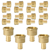 30 Pcs PEX-B Crimp 3/4" PEX x 3/4" Female Threaded Adapter NL (Lead Free)