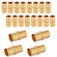 30 Pcs PEX-B Crimp 3/4" PEX x 1/2" Male Copper Sweat Adapter (Lead Free)