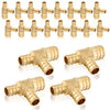 30 Pcs PEX-B Crimp 1" PEX x 1" PEX x 3/4" PEX Reducing Tee (Lead Free)