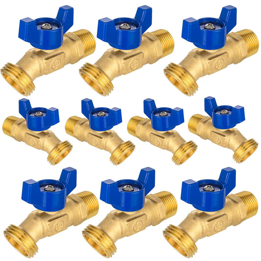 10 Pcs 3/4" MNPT X 3/4" GHT Spigot, Hose Bibb Valve