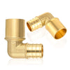 30 Pcs PEX-B Crimp 1/2" PEX x 3/4" Male Copper Sweat Elbow (Lead Free)
