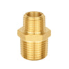 1/2" x 3/8" Male NPT Brass Hex Reducing Connector