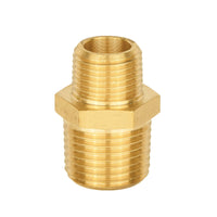 1/2" x 3/8" Male NPT Brass Hex Reducing Connector