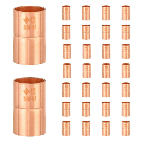 30 Pcs 5/8" Copper Coupling With Rolled Stop at Wholesale Price
