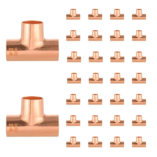 10 Pcs 1-1/4" X 1-1/4" X 1" Copper Reducing Tee at Wholesale Price