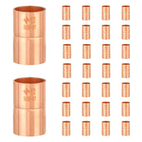10 Pcs 2" Copper Coupling With Rolled Stop at Wholesale Price