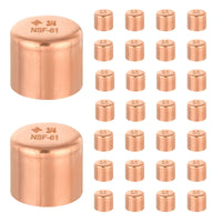 30 Pcs 1/2" Solder Copper Pipe End Cap (Plug) at Wholesale Price