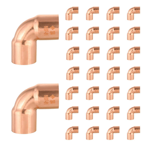 30 Pcs 5/8" 90º Short Radius Copper Elbow at Wholesale Price