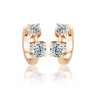 1.30ct D Moissanite Hoop Stud Earrings 925 Sterling Silver Mini Hoops Women
