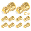 Pro 10-Pack 3/4" x 3/4" Push Fit Couplings