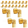 30 Pcs PEX-B Crimp 1/2" PEX x 1/2" Male Threaded Elbow (Lead Free)