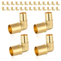 30 Pcs PEX-B Crimp 1/2" PEX x 3/4" Male Copper Sweat Elbow (Lead Free)