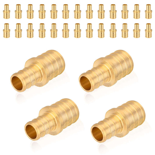 30 Pcs PEX-B Crimp 1" PEX x 3/4" PEX Coupling (Lead Free)