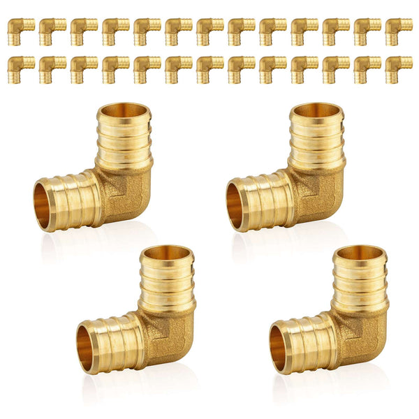 30 Pcs PEX-B Crimp Elbow 1/2" PEX x 1/2" PEX (Lead Free)