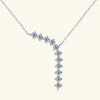 1.7ct Moissanite Necklace And Earrings Set 925 Sterling Silver Y Pendant D