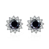 1 Ct D Color Moissanite Earrings 925 Sterling Silver Sunflower Studs For Women Wedding