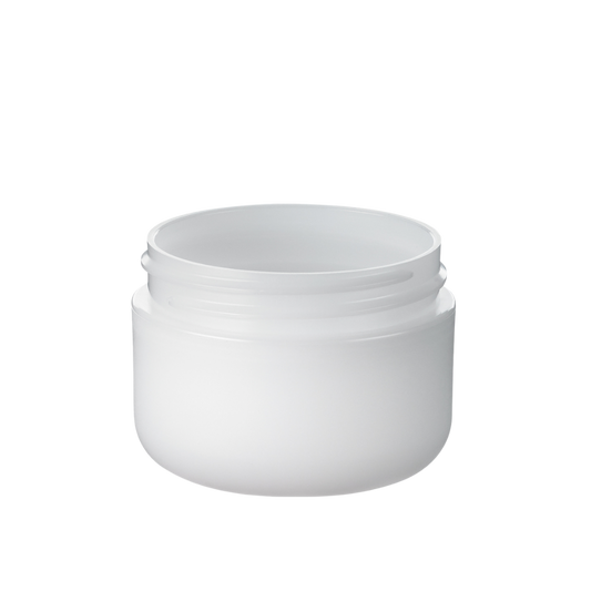 1 oz White Double Wall Jar with Lid 53-400 12 Pack