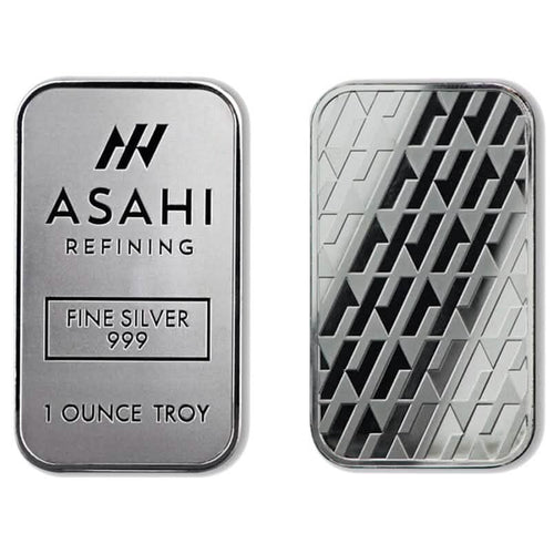 1 oz Silver Bar - Asahi .999 Fine Silver