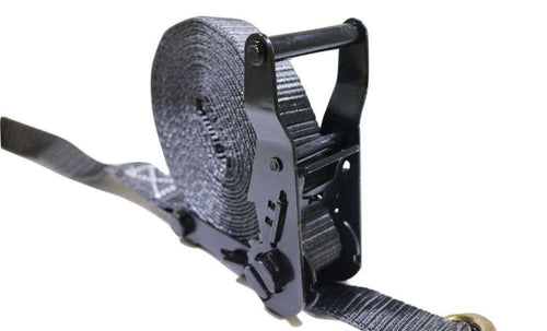 1" x 20 ft. Ratchet Strap with Wire Hooks & D-Rings | 4 PACK