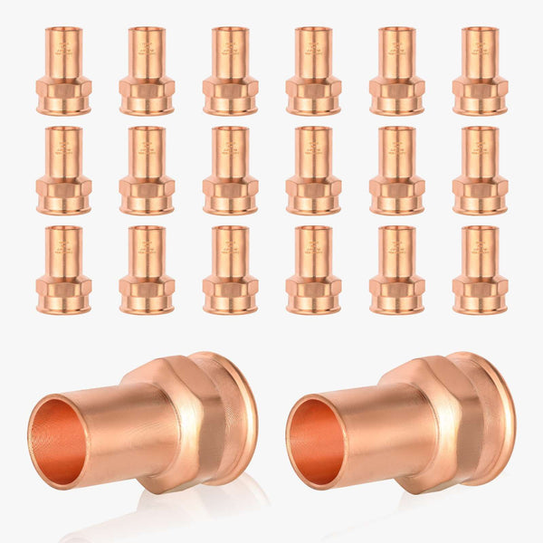30 Pcs 1" FTG Press x 1" Female Threaded Copper Street Adapter (Lead Free)
