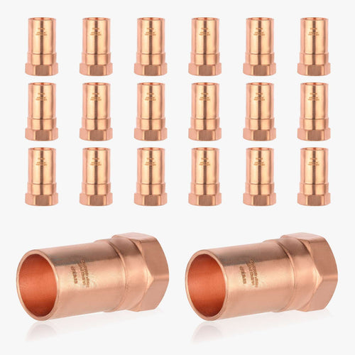 30 Pcs 1" FTG Press x 3/4" Female Threaded Street Copper Adapter (Lead Free)
