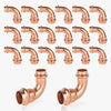 30 Pcs 3/4" x 1/2" Press Copper 90° Elbow (Lead Free)