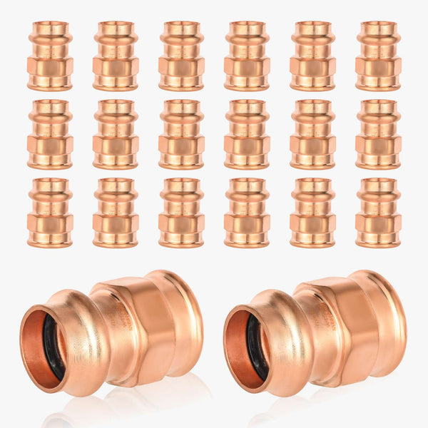 30 Pcs 3/4" Press Copper x 3/4" Female Threaded Adapter (Lead Free)