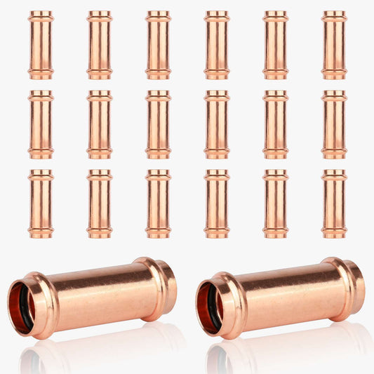 30 Pcs 1" Press Copper Extended Coupling (Lead Free)
