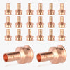 30 Pcs 1/2" FTG Press x 3/4" Female Threaded Street Copper Adapter (Lead Free)