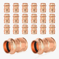 30 Pcs 1" Press Copper x 3/4" Female Threaded Adapter (Lead Free)