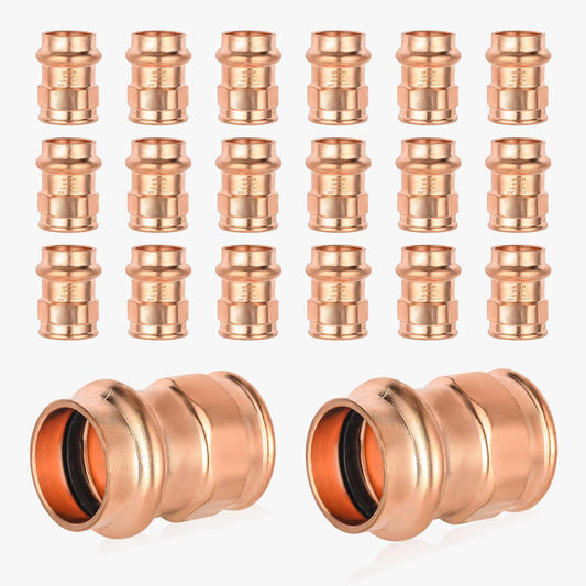 30 Pcs 1" Press Copper x 3/4" Female Threaded Adapter (Lead Free)