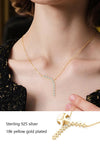 1.7ct Moissanite Necklace And Earrings Set 925 Sterling Silver Y Pendant D