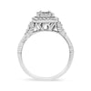 .925 Sterling Silver 1/3 Cttw Miracle Set Round-Cut Diamond Cocktail Ring (H-I Color, I1-I2 Clarity) - Size 7