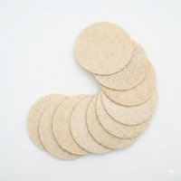 10-Pack Natural Loofah Pads