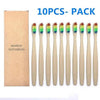 10 Pcs Natural Colorful Toothbrush Eco Friendly Soft Bamboo Toothbrush Bamboo Tooth Dental Oral Care Wood Tooth Brushes