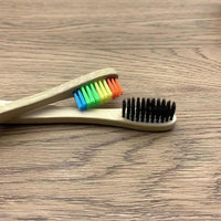 10 Pcs Natural Colorful Toothbrush Eco Friendly Soft Bamboo Toothbrush Bamboo Tooth Dental Oral Care Wood Tooth Brushes