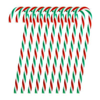 10-Piece: Plastic Candy Cane Ornaments