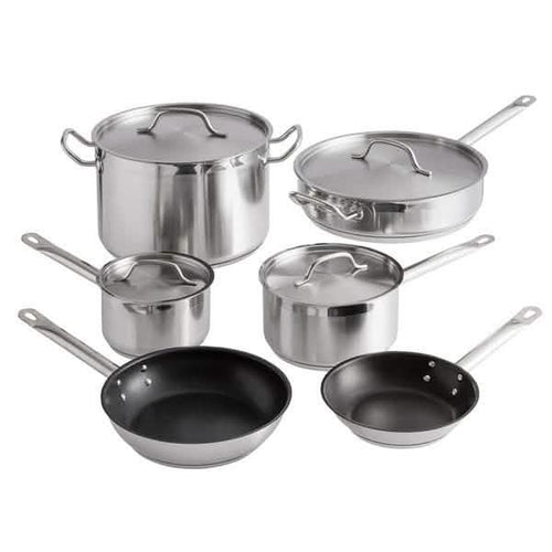 10-Piece: Vigor Stainless Steel Induction Ready Cookware