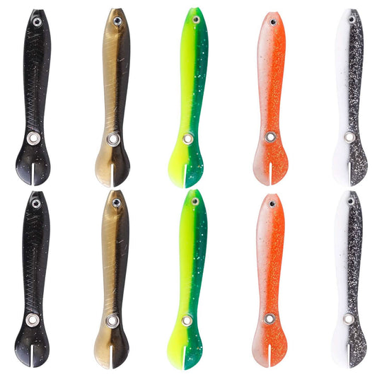 10-Pieces: Realistic Bass Loach Swimming Lure