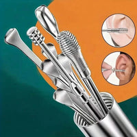 10-Pieces: Stainless Steel Ear Wax Removal Tool Set